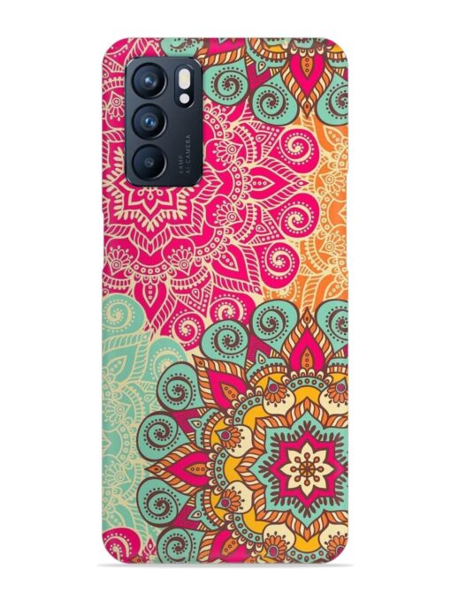 Mandala Seamless Snap Case for Oppo Reno 6 (5G) Zapvi