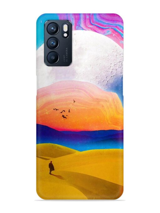 Sandy Desert Snap Case for Oppo Reno 6 (5G) Zapvi