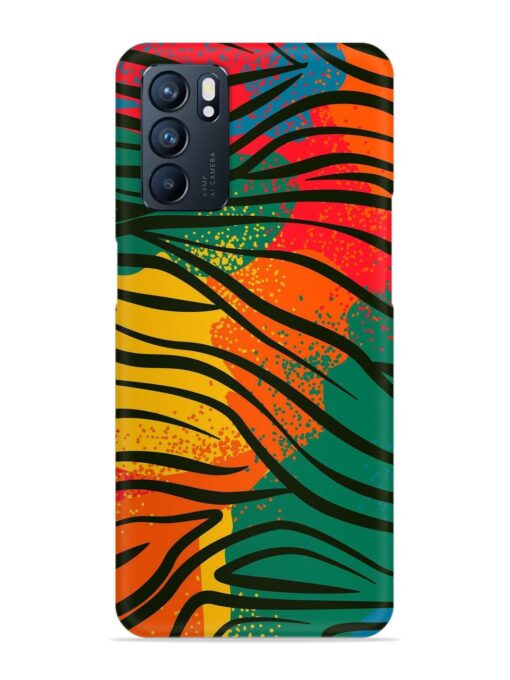 Bright Colorful Snap Case for Oppo Reno 6 (5G) Zapvi