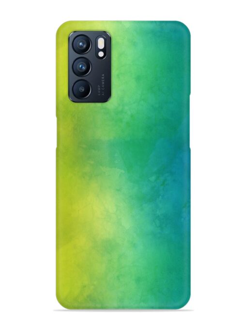 Yellow Green Gradient Snap Case for Oppo Reno 6 (5G)