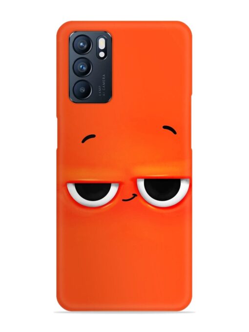 Smiley Face Snap Case for Oppo Reno 6 (5G) Zapvi