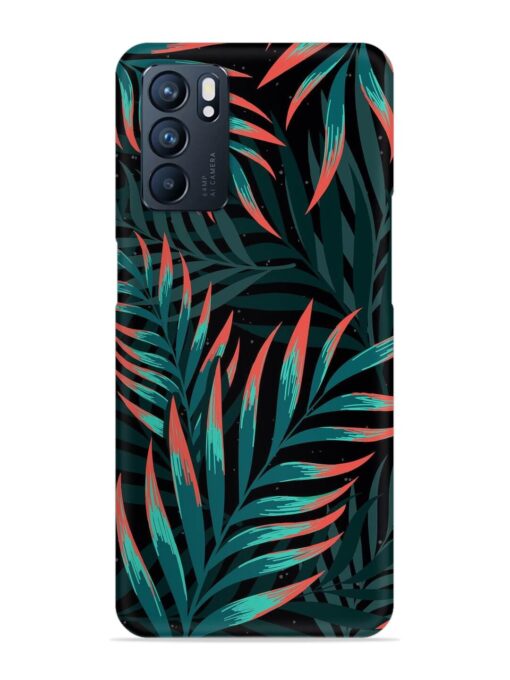 Green Leaf Art Snap Case for Oppo Reno 6 (5G) Zapvi