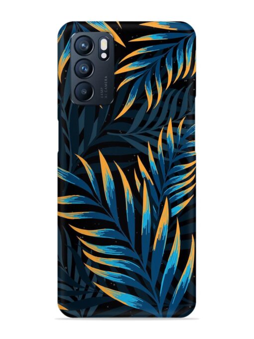 Abstract Leaf Art Snap Case for Oppo Reno 6 (5G) Zapvi