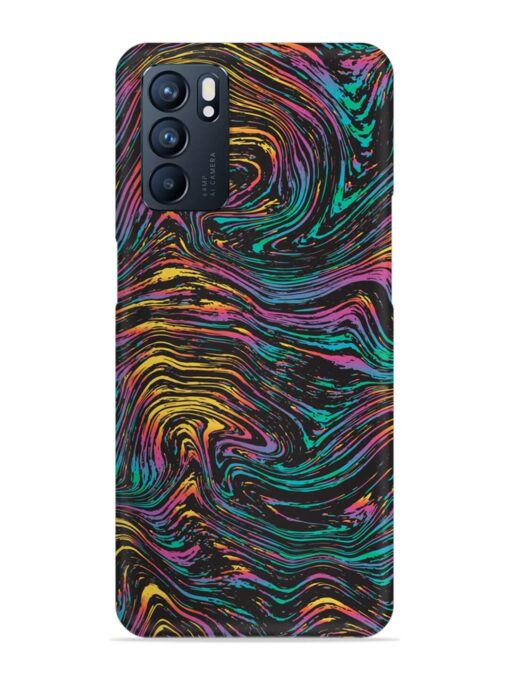 Abstract Liquid Colors Snap Case for Oppo Reno 6 (5G) Zapvi