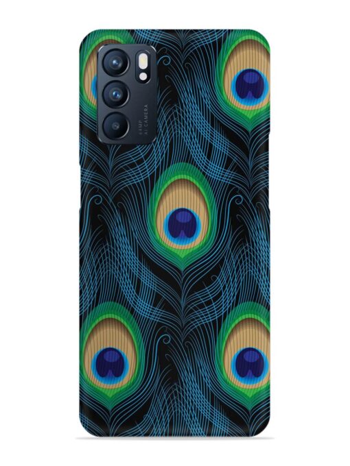 Seamless Pattern Peacock Snap Case for Oppo Reno 6 (5G) Zapvi