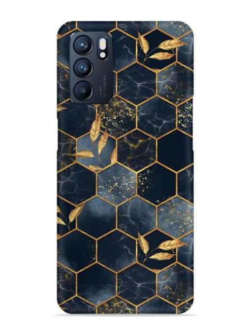 Marble Hexagon Seamless Snap Case for Oppo Reno 6 (5G) Zapvi