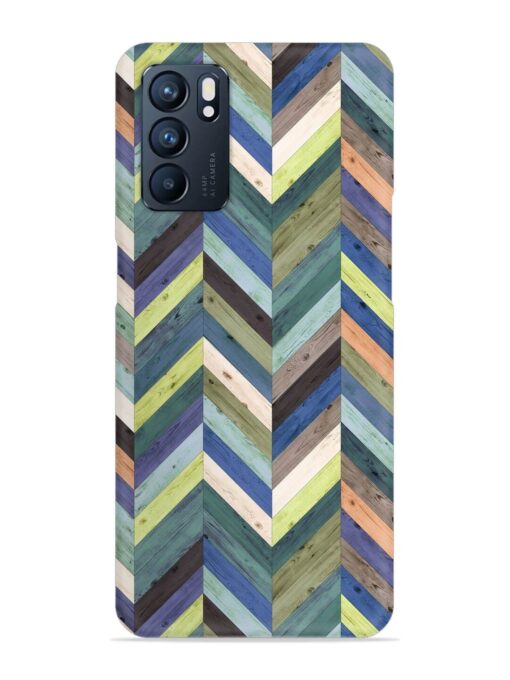 Chevron Random Color Snap Case for Oppo Reno 6 (5G) Zapvi