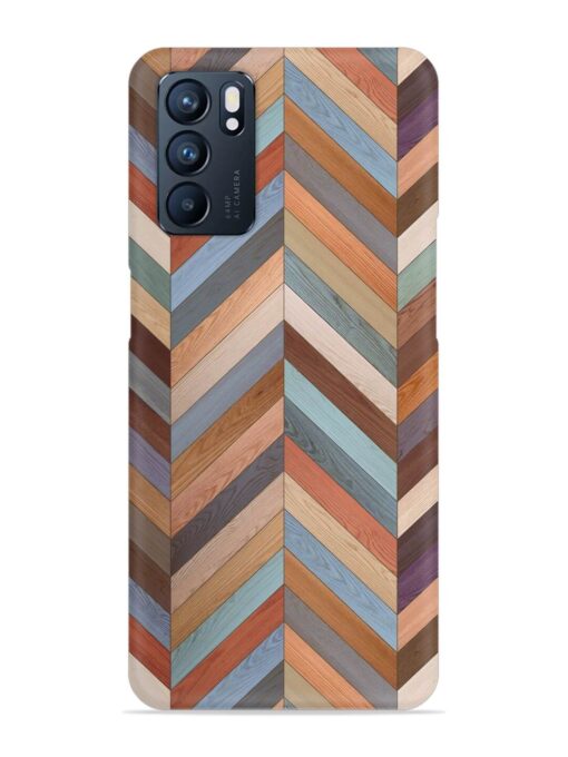 Seamless Wood Parquet Snap Case for Oppo Reno 6 (5G)