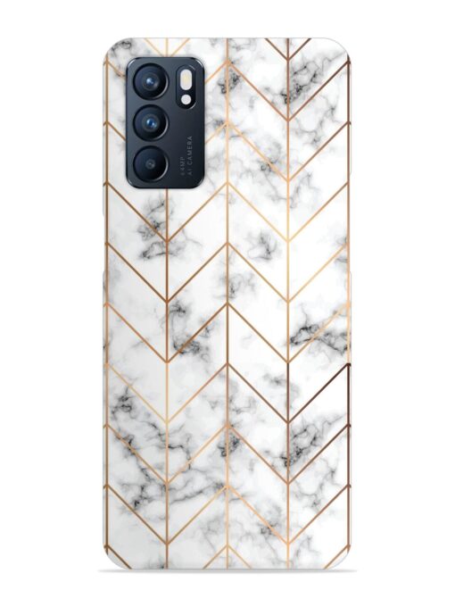 Vector Marble Texture Snap Case for Oppo Reno 6 (5G)