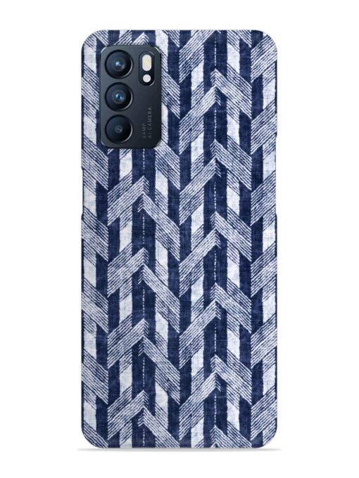 Abstract Herringbone Motif Snap Case for Oppo Reno 6 (5G)