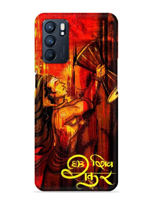 Illustration Lord Shiva Snap Case for Oppo Reno 6 (5G) Zapvi