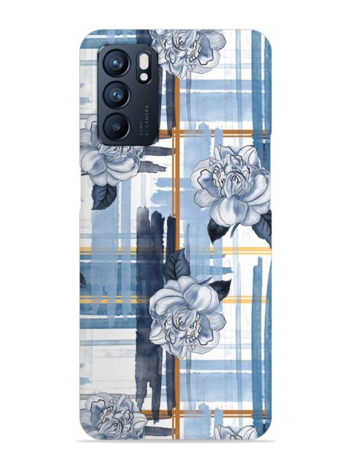 Watercolor Pattern Rose Snap Case for Oppo Reno 6 (5G)