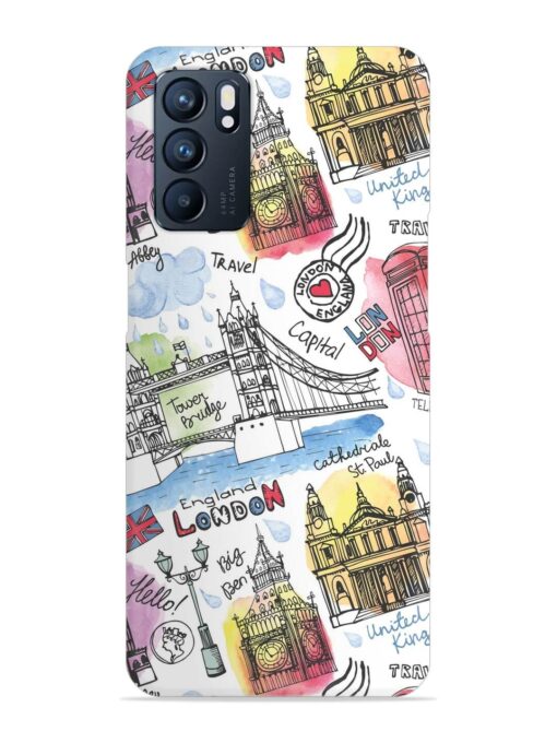 Vector London Landmark Snap Case for Oppo Reno 6 (5G) Zapvi