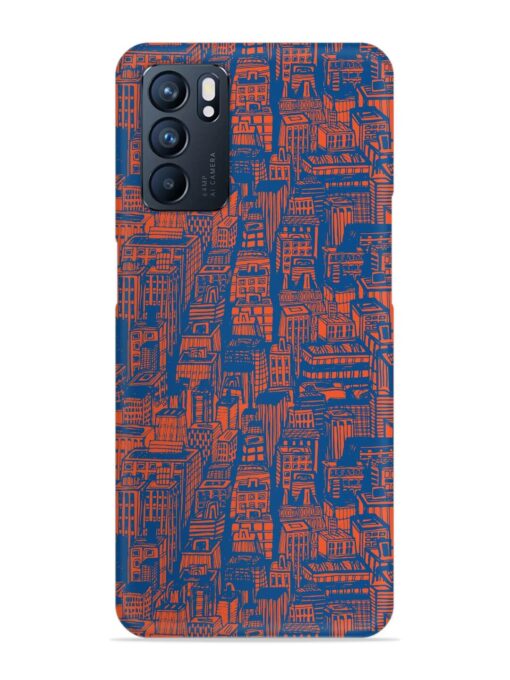 Hand Drawn Seamless Snap Case for Oppo Reno 6 (5G) Zapvi