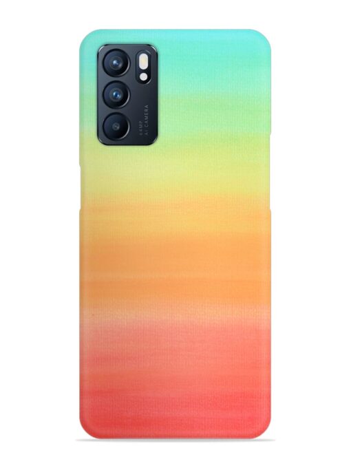 Background Sky Watercolor Snap Case for Oppo Reno 6 (5G)