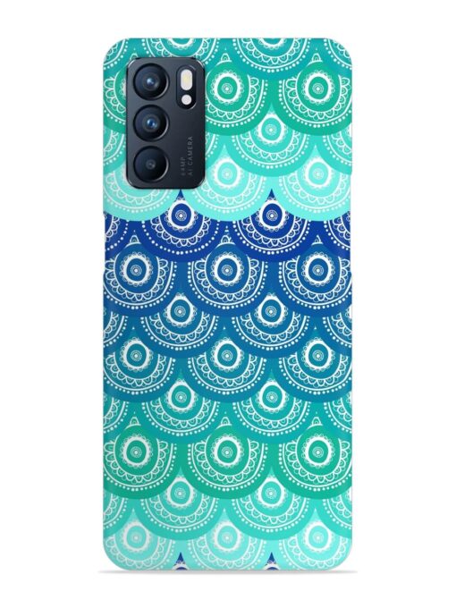 Ethnic Seamless Pattern Snap Case for Oppo Reno 6 (5G) Zapvi