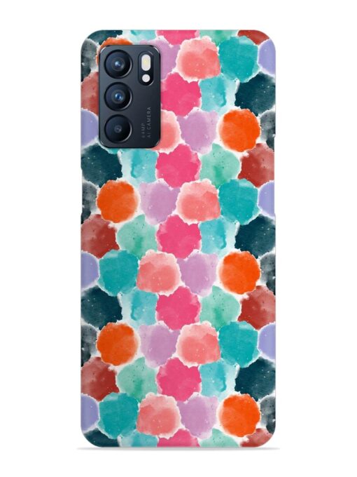 Colorful Seamless Pattern Snap Case for Oppo Reno 6 (5G) Zapvi