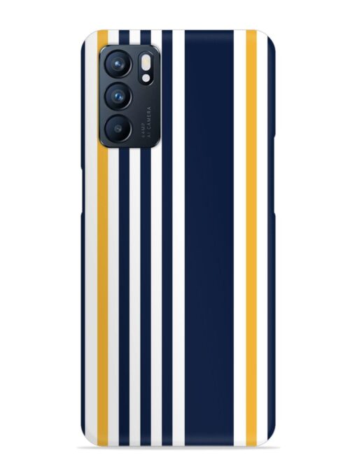 Seamless Stripe Pattern Snap Case for Oppo Reno 6 (5G) Zapvi