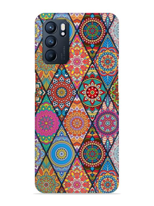 Seamless Tile Pattern Snap Case for Oppo Reno 6 (5G) Zapvi