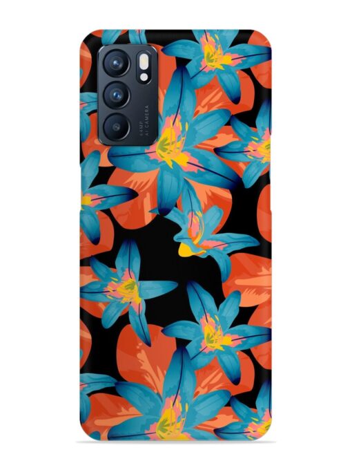 Philippine Flowers Seamless Snap Case for Oppo Reno 6 (5G) Zapvi