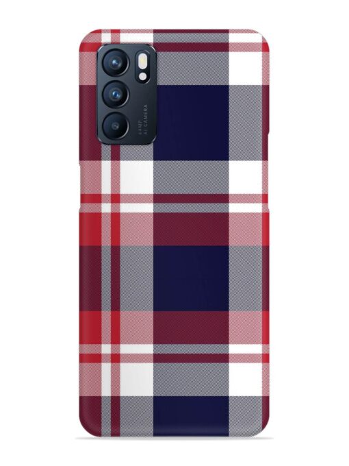 Classic Plaid Tartan Snap Case for Oppo Reno 6 (5G) Zapvi