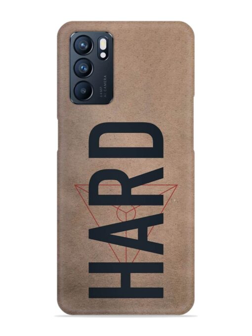 Hard Typo Snap Case for Oppo Reno 6 (5G) Zapvi