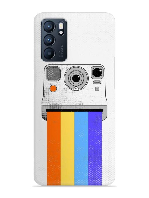 Retro Camera Art Snap Case for Oppo Reno 6 (5G) Zapvi