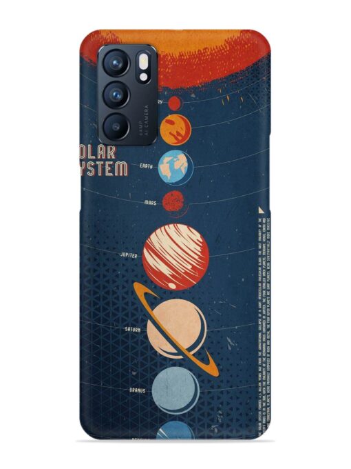 Solar System Vector Snap Case for Oppo Reno 6 (5G) Zapvi