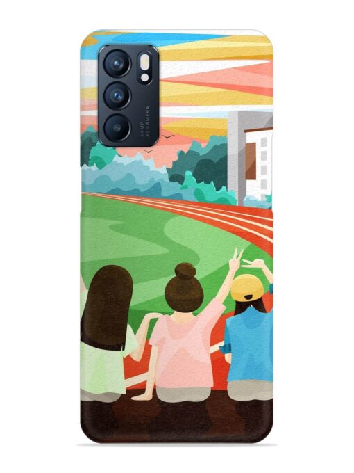 School Playground Snap Case for Oppo Reno 6 (5G) Zapvi