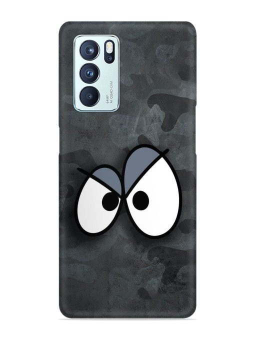 Big Eyes Night Mode Snap Case for Oppo Reno 6 Pro (5G) Zapvi