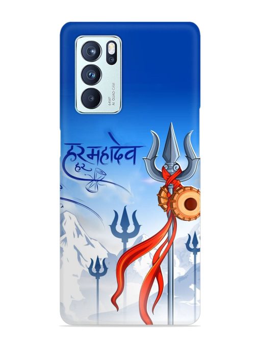 Har Har Mahadev Trishul Snap Case for Oppo Reno 6 Pro (5G) Zapvi