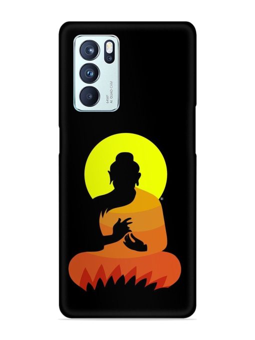 Buddha Art Black Snap Case for Oppo Reno 6 Pro (5G) Zapvi