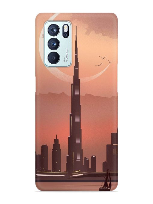 Landmark Burj Khalifa Snap Case for Oppo Reno 6 Pro (5G) Zapvi