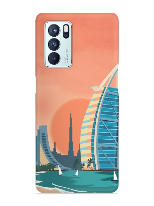 Dubai Architectural Scenery Snap Case for Oppo Reno 6 Pro (5G) Zapvi