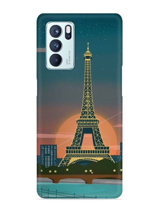 Scenery Architecture France Paris Snap Case for Oppo Reno 6 Pro (5G) Zapvi