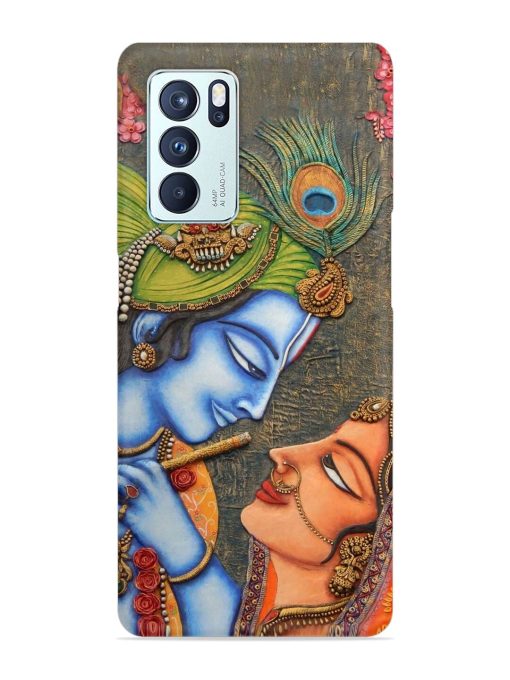 Lord Radha Krishna Flute Art Snap Case for Oppo Reno 6 Pro (5G) Zapvi