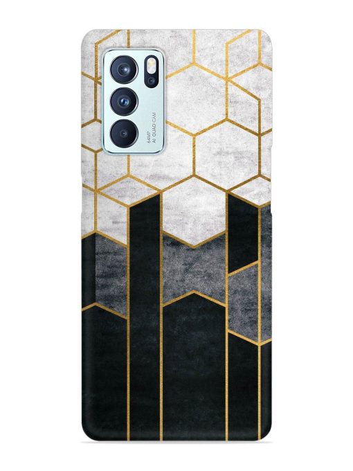 Cube Marble Art Snap Case for Oppo Reno 6 Pro (5G) Zapvi