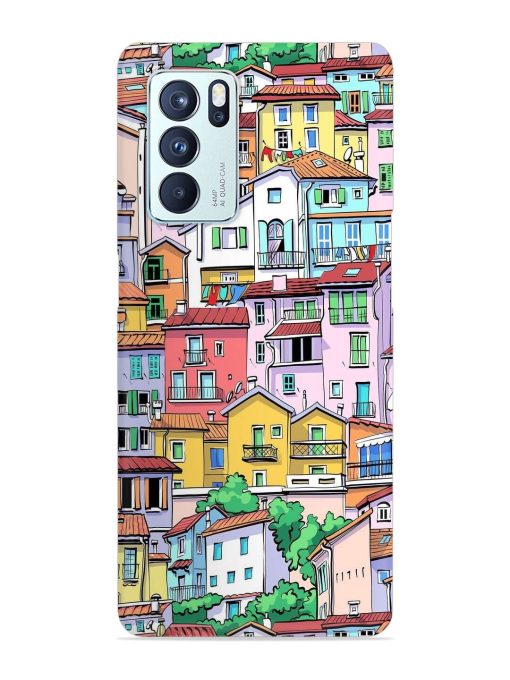 Europe Old Town Snap Case for Oppo Reno 6 Pro (5G)