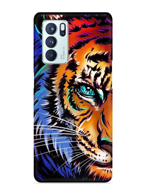 Colorful Lion Art Snap Case for Oppo Reno 6 Pro (5G) Zapvi