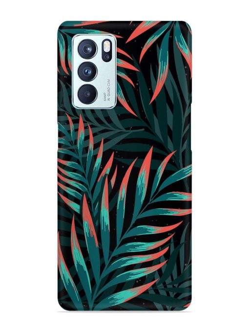 Green Leaf Art Snap Case for Oppo Reno 6 Pro (5G)