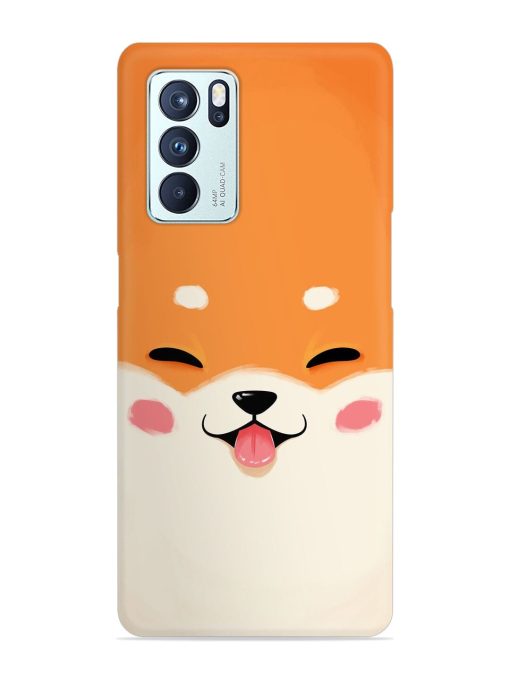 Happy Cat Art Snap Case for Oppo Reno 6 Pro (5G)