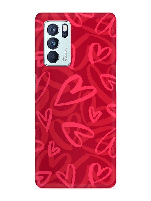 Seamless Romantic Pattern Snap Case for Oppo Reno 6 Pro (5G) Zapvi