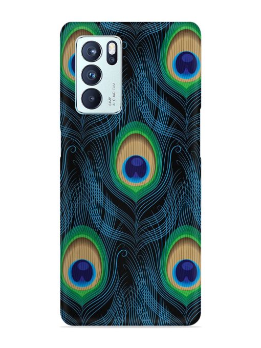 Seamless Pattern Peacock Snap Case for Oppo Reno 6 Pro (5G) Zapvi