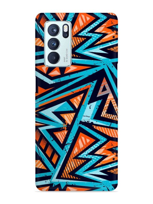 Abstract Seamless Grunge Snap Case for Oppo Reno 6 Pro (5G) Zapvi