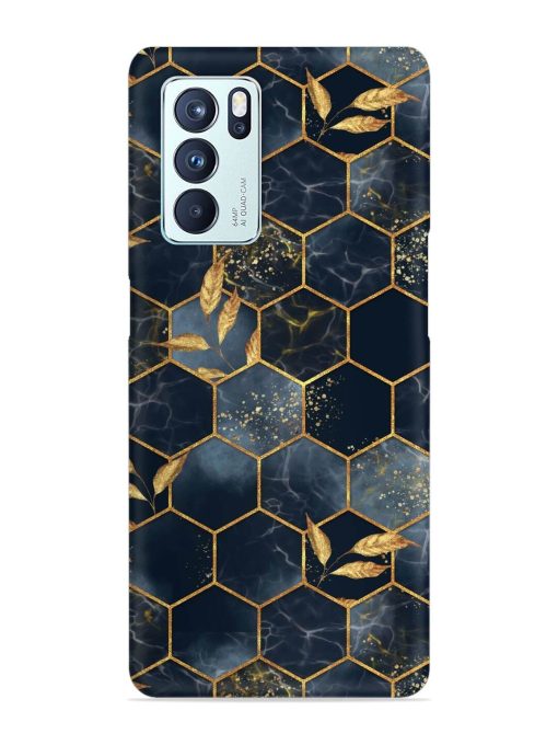 Marble Hexagon Seamless Snap Case for Oppo Reno 6 Pro (5G) Zapvi