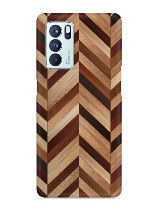 Seamless Wood Parquet Snap Case for Oppo Reno 6 Pro (5G)