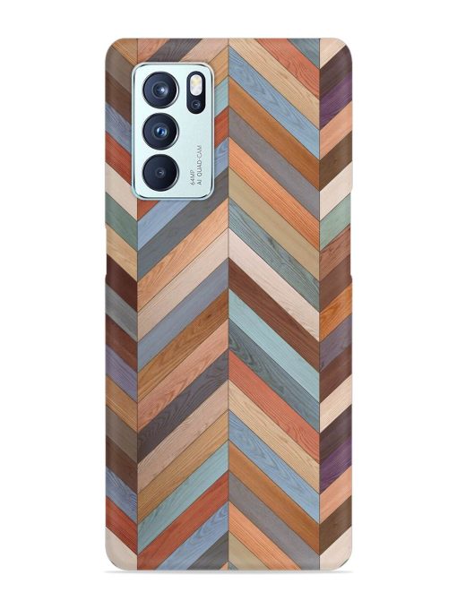 Seamless Wood Parquet Snap Case for Oppo Reno 6 Pro (5G) Zapvi