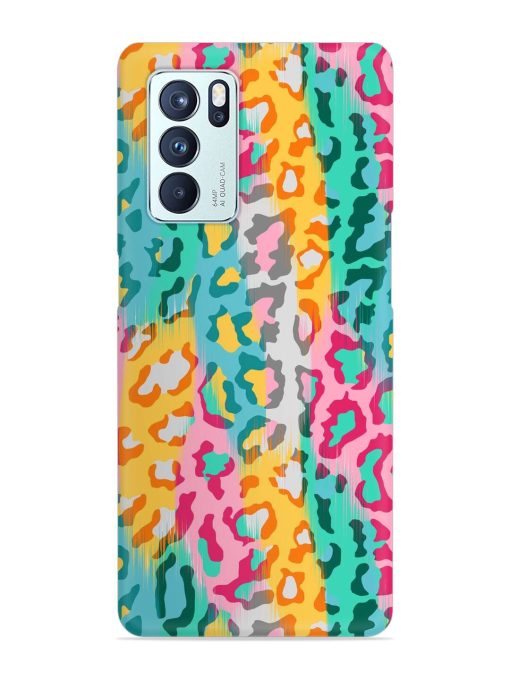 Seamless Vector Colorful Snap Case for Oppo Reno 6 Pro (5G) Zapvi