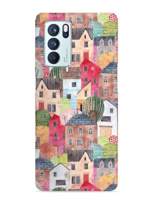 Abstract Seamless Pattern Snap Case for Oppo Reno 6 Pro (5G) Zapvi