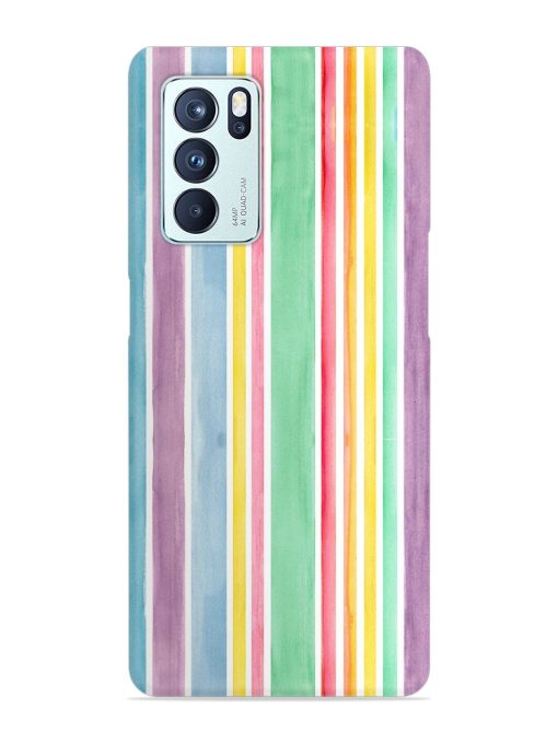 Hand Drawn Watercolor Snap Case for Oppo Reno 6 Pro (5G) Zapvi